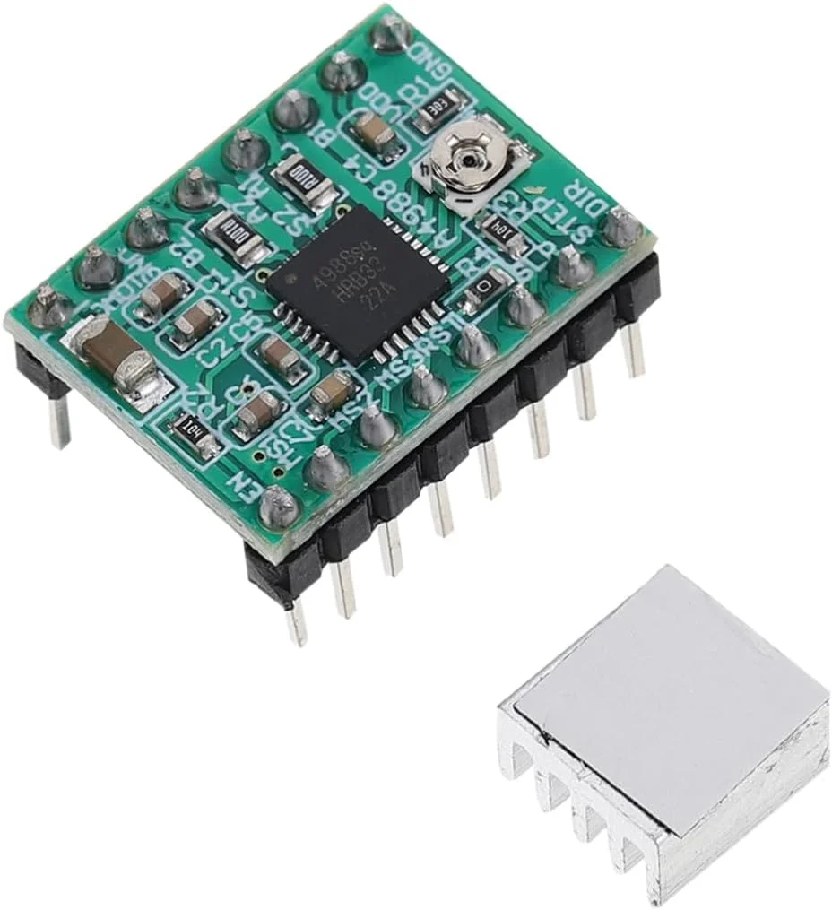 jojofuny بسته 12 عددی ماژول درایور موتور پله ای، درایور با راندمان بالا برای پرینترها، عملکرد کم صدا، حالت میرایی خودکار برای کاربردهای CNC