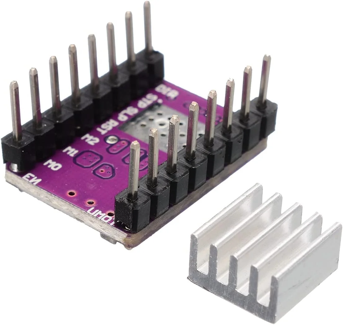 پنج عدد ماژول درایور موتور پله‌ای DRV8825 به همراه هیت سینک برای قطعات پرینتر سه بعدی، جایگزین StepStick برای ابزار خانگی