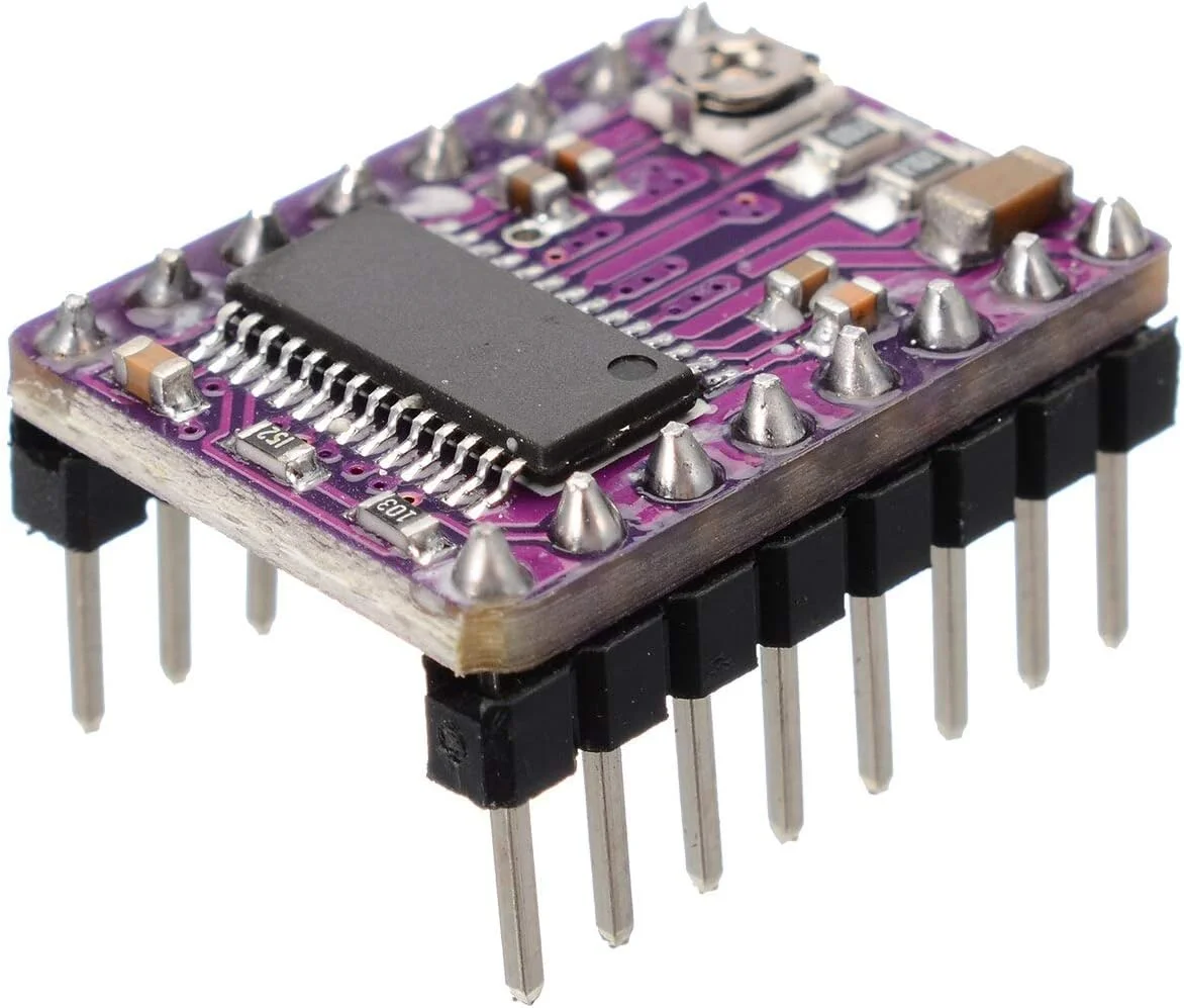 پنج عدد ماژول درایور موتور پله‌ای DRV8825 به همراه هیت سینک برای قطعات پرینتر سه بعدی، جایگزین StepStick برای ابزار خانگی