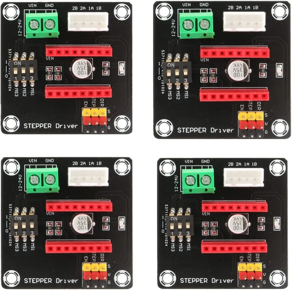برد توسعه درایور موتور پله ای 42 مدل Jeanoko DRV8825/A4988، ماژول کنترل پرینتر سه بعدی برای پرینتر سه بعدی (4 عدد)