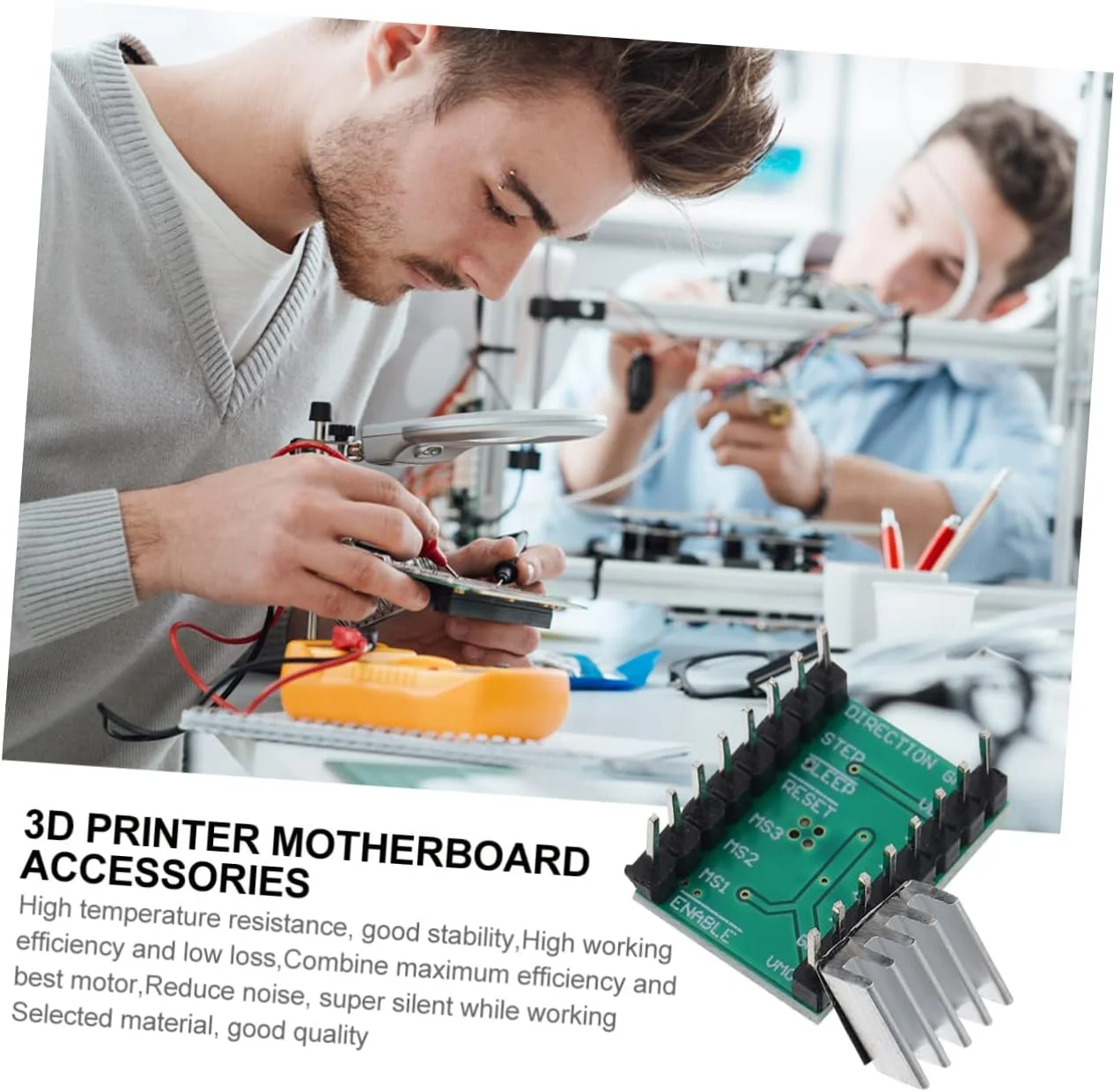 ماژول درایور موتور پله ای 4 عددی برای پرینترها، کنترل موتور پله ای سبز با خاموش شدن حرارتی، خروجی RDS کم و تشخیص میرایی خودکار