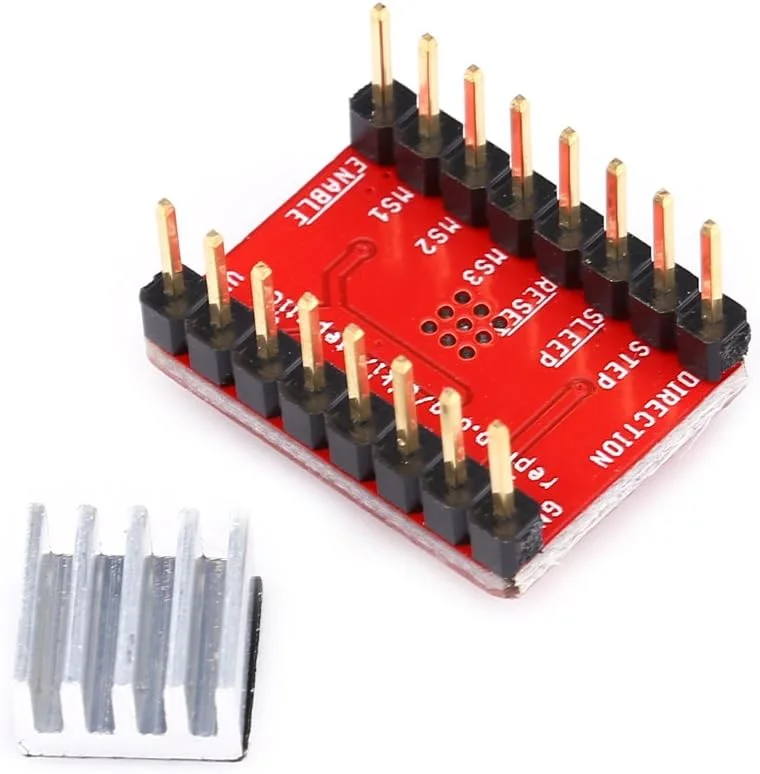 Easy control interface with short,to,ground and shorted,load,5 different step resolutions,Intelligent chopping control,Stepper Motor Driver Module for 3D Printer Parts,Suitable