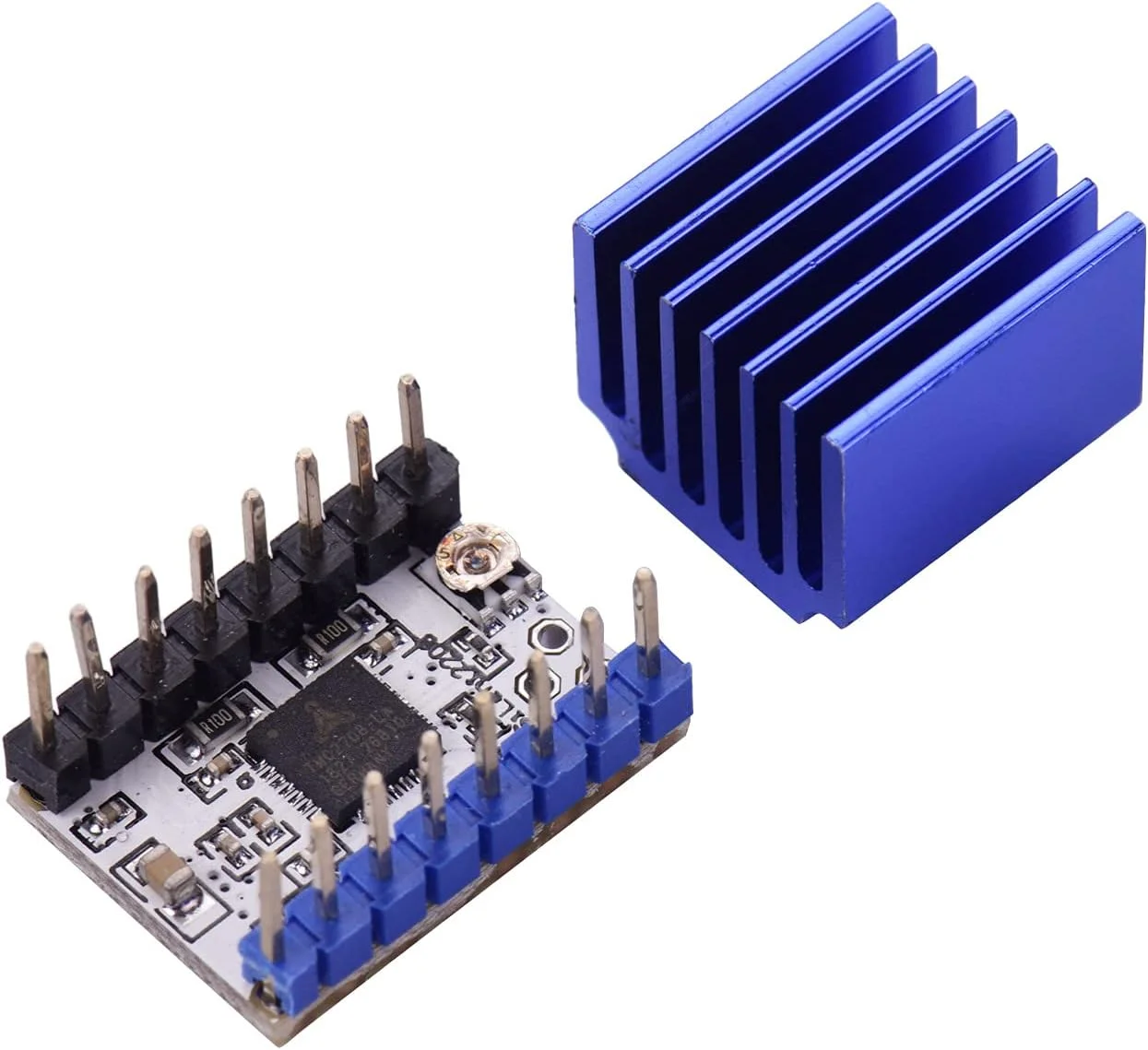 ماژول درایور موتور پله ای TMC2208 V1.2 به همراه هیت سینک و پیچ گوشتی برای پرینتر سه بعدی، 5 عدد