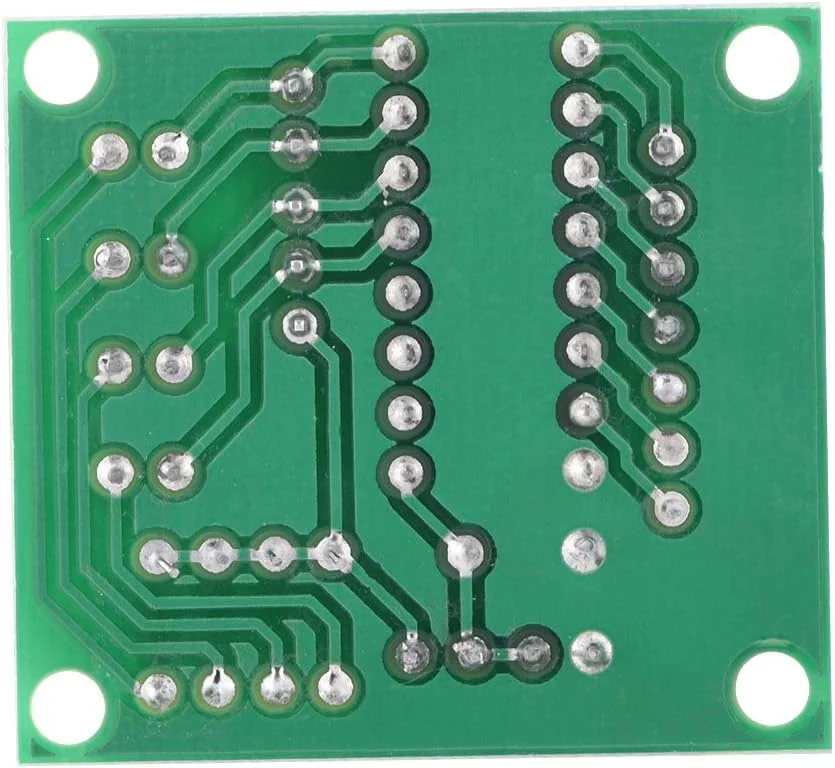 برد درایور ULN2003 برای موتور پله‌ای 4 فاز، 5 عدد، با رابط توسعه خروجی افزایش یافته، نشانگرهای وضعیت LED، سوکت