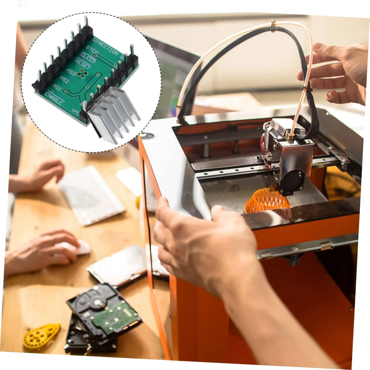 ماژول درایور موتور پله ای A4988 بسته 4 عددی، درایور 1 آمپری برای ماژول کنترل پرینترهای سه بعدی برای درایو موتور پله ای