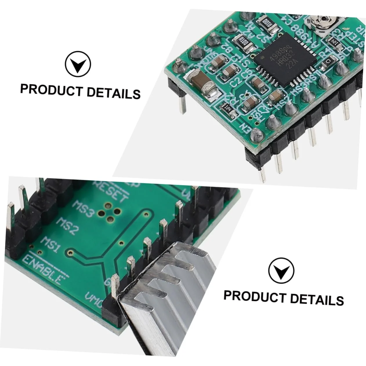 ماژول درایور موتور پله ای A4988 بسته 4 عددی، درایور 1 آمپری برای ماژول کنترل پرینترهای سه بعدی برای درایو موتور پله ای