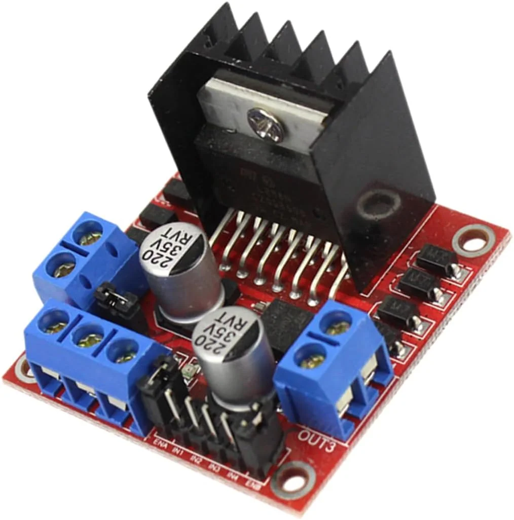 ماژول درایور موتور پله ای 35 ولت HOMSFOU، برد کنترلر پل H دوگانه DC با خازن فیلتر با ظرفیت بالا و دیود محافظ قابل اعتماد