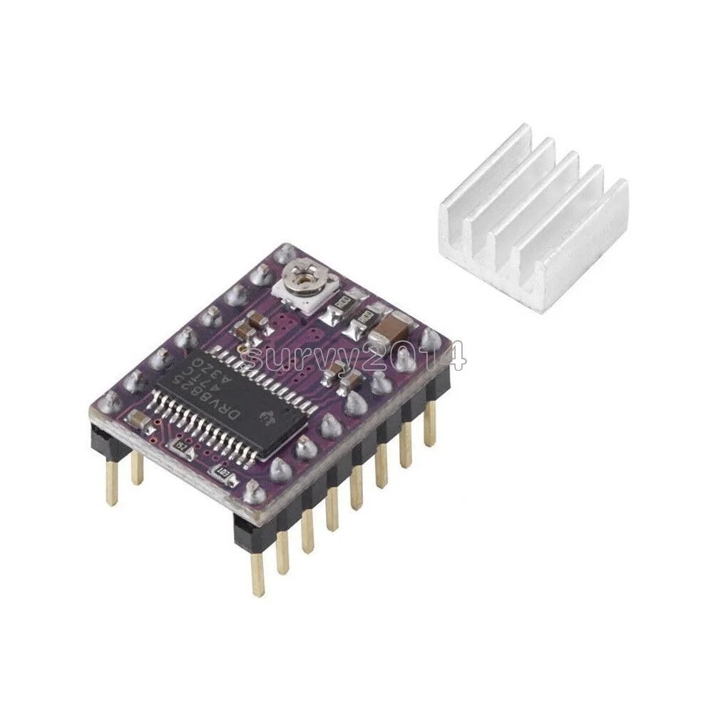 قطعه ابزار Huyhuyhuy برای برد کنترلر RAMPS 1.4 + 5 عدد ماژول درایور StepStick DRV8825 برای پرینتر سه بعدی