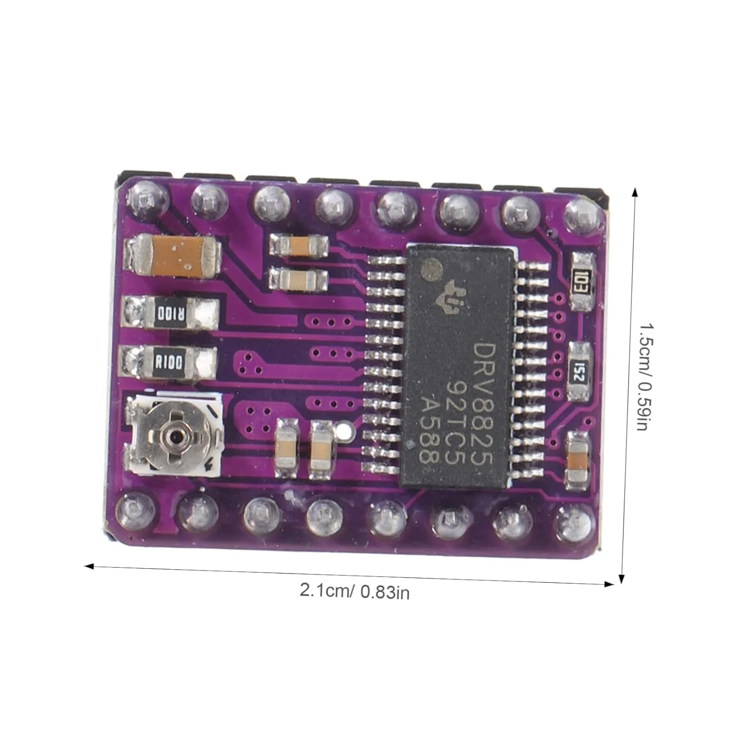 Homoyoyo بسته 5 عددی ماژول درایور موتور پله ای با هیت سینک قطعات پرینتر سه بعدی DIY سازگار با رمپ 1.4 A4988