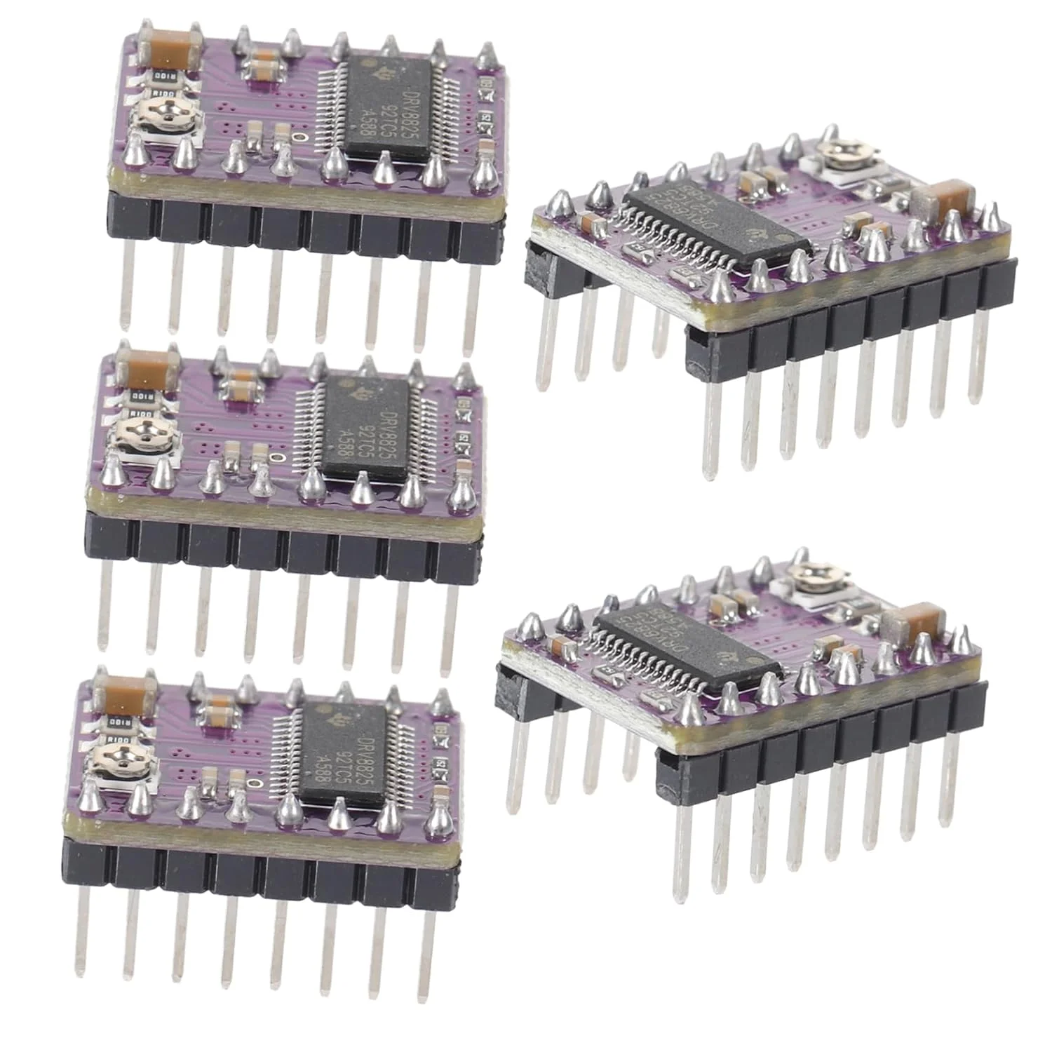 ماژول درایور موتور پله ای با هیت سینک سازگار با A4988 برای قطعات پرینتر سه بعدی