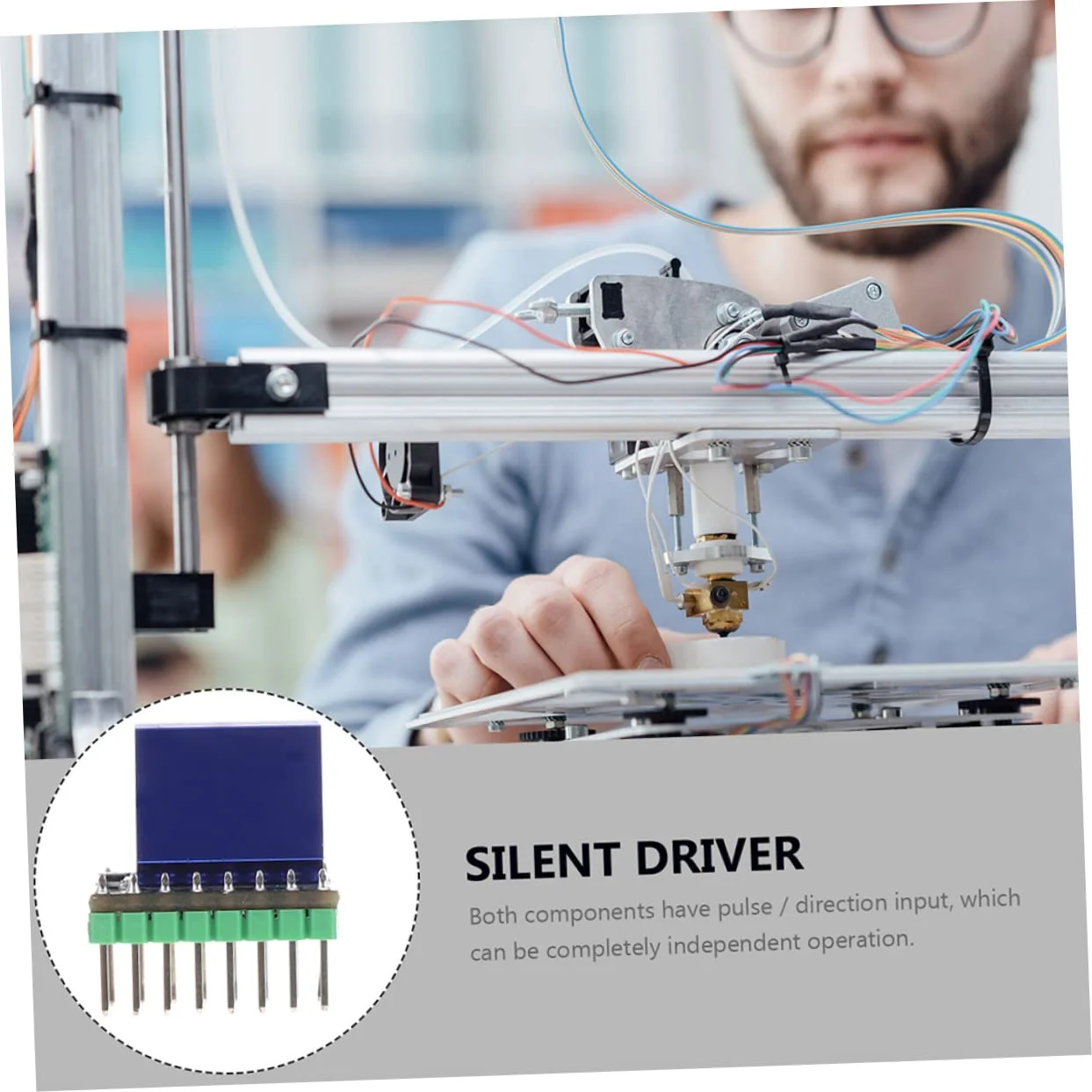 پنج عدد درایور مادربرد پرینتر فوق العاده بی صدا پد دفع حرارت موتور پله ای