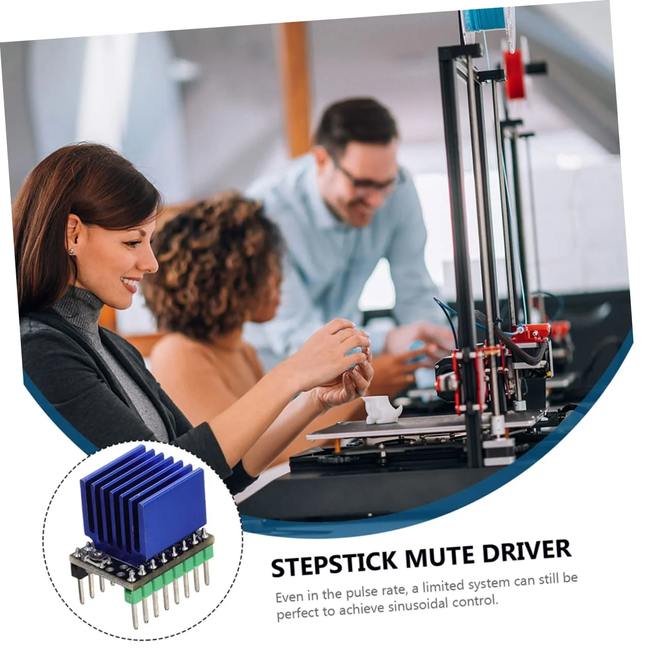 ماژول درایور موتور فوق العاده 5 عددی برای پرینترها، اتلاف حرارت پیشرفته، پد خنک کننده یکپارچه برای عملکرد بهینه، جایگزین