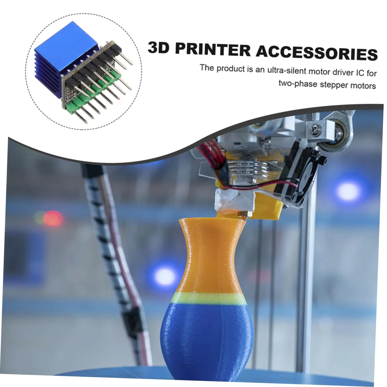 ماژول درایور موتور فوق العاده 5 عددی برای پرینترها، اتلاف حرارت پیشرفته، پد خنک کننده یکپارچه برای عملکرد بهینه، جایگزین