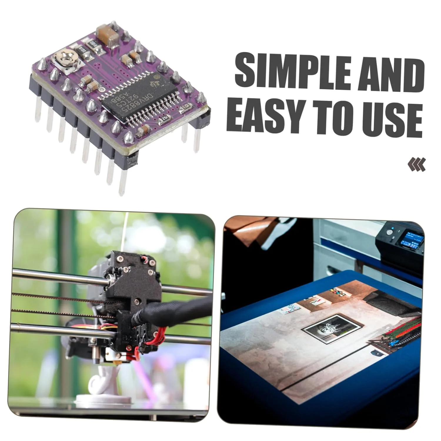 ماژول درایور موتور برای درایور پرینتر سه بعدی با هیت سینک کنترل دقیق