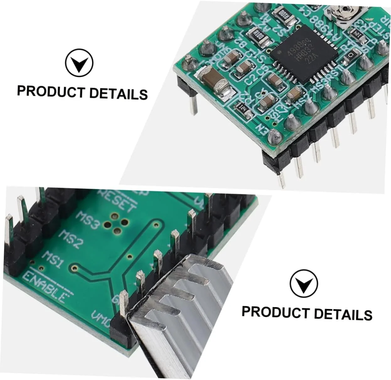 ماژول درایور موتور پله ای 4 عددی، عملکرد بی صدا، خروجی برای چاپگرها و دستگاه های CNC، کنترل کارآمد موتور
