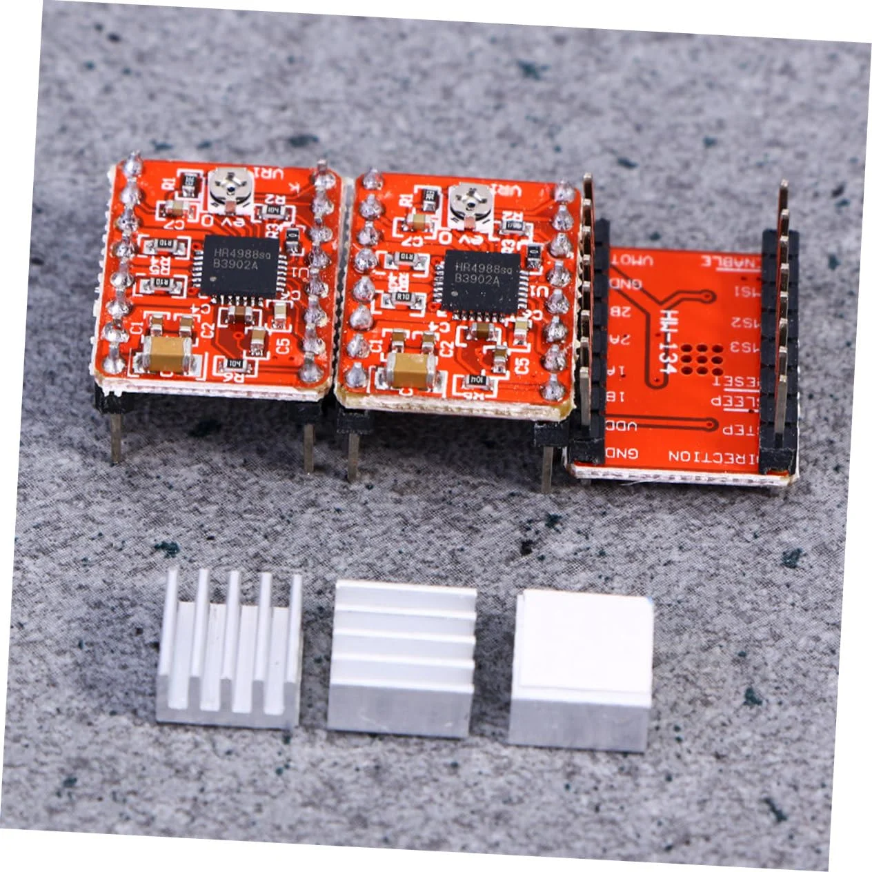 15 عدد ماژول درایور موتور پله ای به همراه هیت سینک کنترل موتور پرینتر