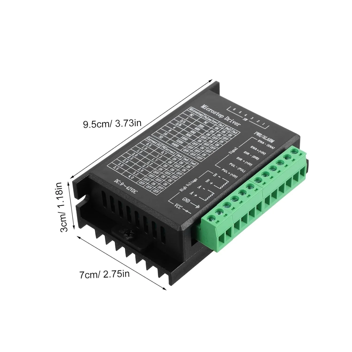 2 عدد کنترلر درایور موتور پله ای، کنترل دقیق برای ماشین های CNC، چاپگرها، اتوماسیون، ماژول تقسیم بندی، سازگار با موتور پله ای