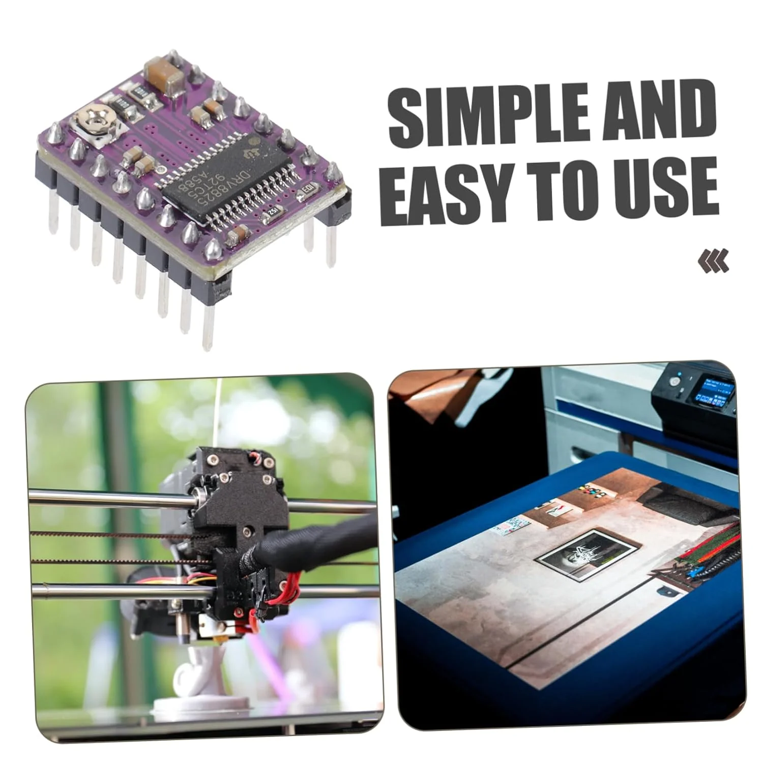 ماژول درایور موتور پله ای HEALLILY با هیت سینک، لوازم جانبی پرینتر سه بعدی Ramps 1.4 A4988، پایداری بهبود یافته