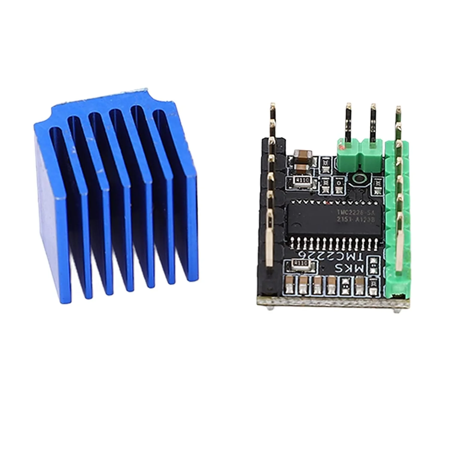 درایور موتور پله ای TMC2226 MKS مدل V2.0 2.8A سایلنت به همراه هیت سینک برای لوازم جانبی پرینتر سه بعدی