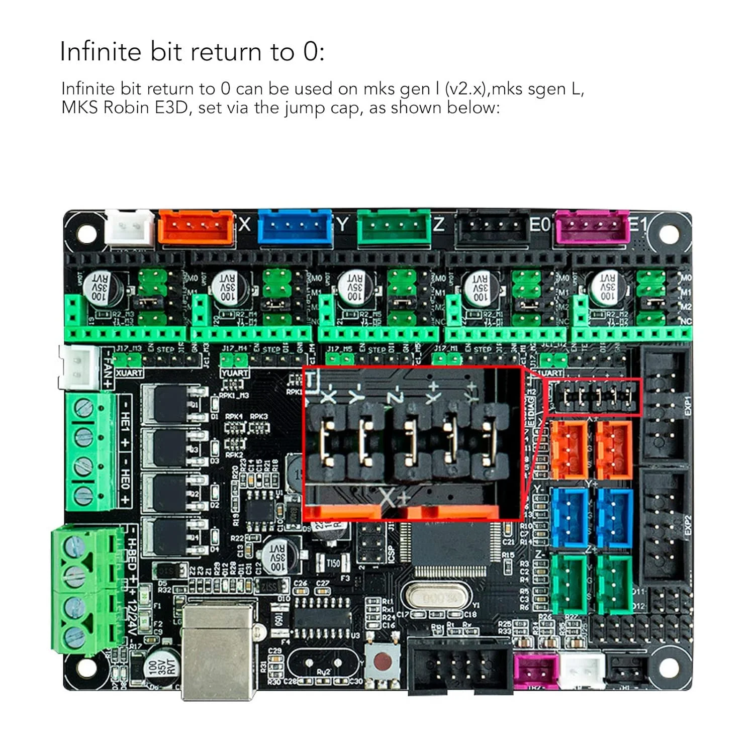 ماژول درایور موتور پله ای TMC2225 MKS با جریان بزرگتر برای پرینتر سه بعدی