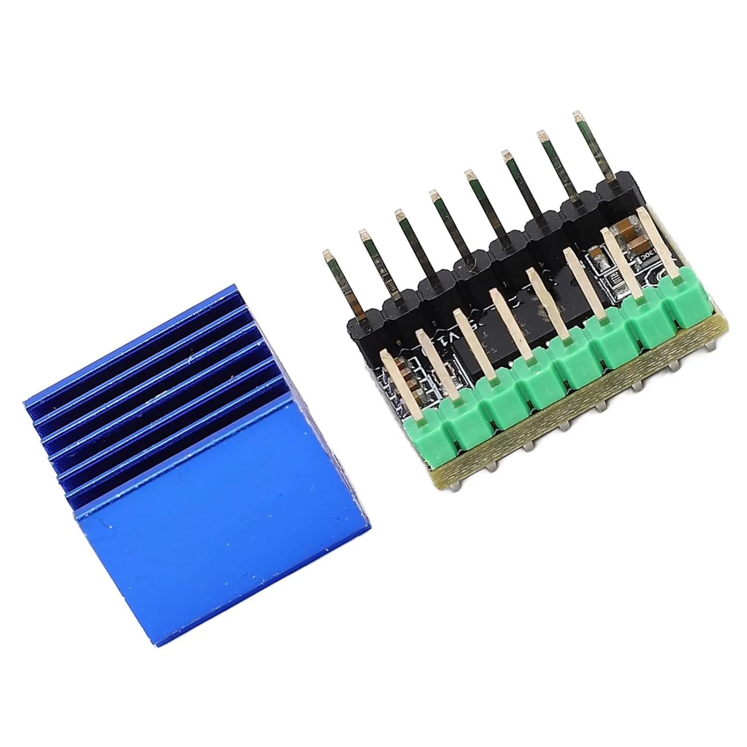 برد درایور موتور پله ای TMC2225 MKS با هیت سینک، ماژول درایور موتور بی صدا برای پرینتر سه بعدی