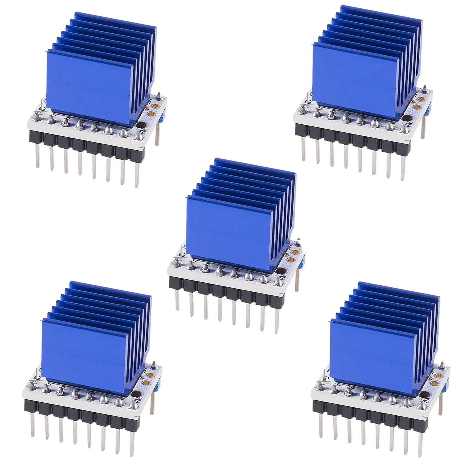 #icpart درایور موتور پله ای TMC2208 V1.2، 5 عددی، به همراه هیت سینک و پیچ گوشتی برای پرینتر سه بعدی #icpart289993