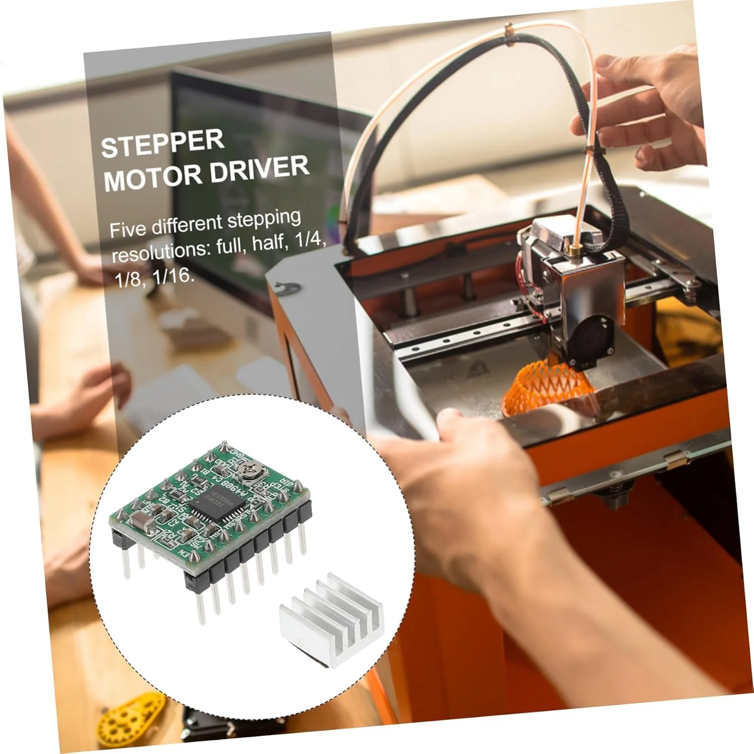 ماژول درایور موتور پله ای 5 عددی TIDTALEO برای چاپگر سازگار با هیت سینک، کاربرد گسترده در دستگاه های CNC