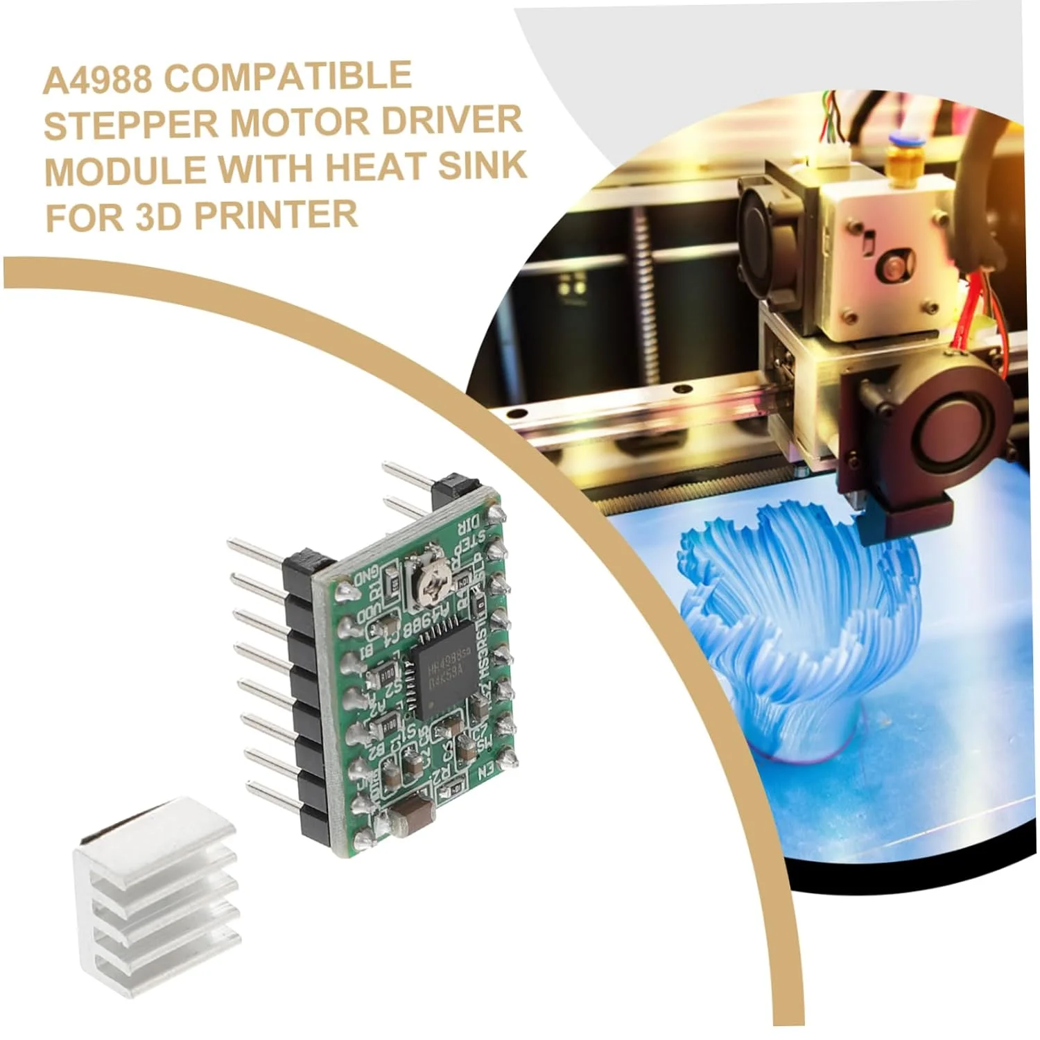 ماژول درایور موتور پله ای 5 عددی TIDTALEO برای چاپگر سازگار با هیت سینک، کاربرد گسترده در دستگاه های CNC