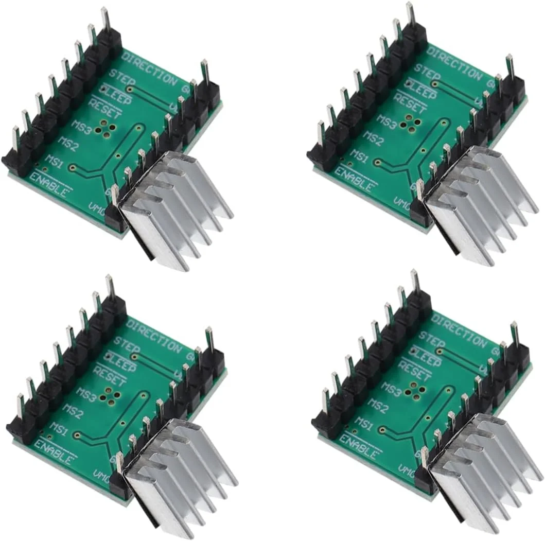 ماژول کنترل موتور پله ای TEHAUX، سازگار با پرینتر سه بعدی، عملکرد سریع، 2 ست (4 عدد * 2)