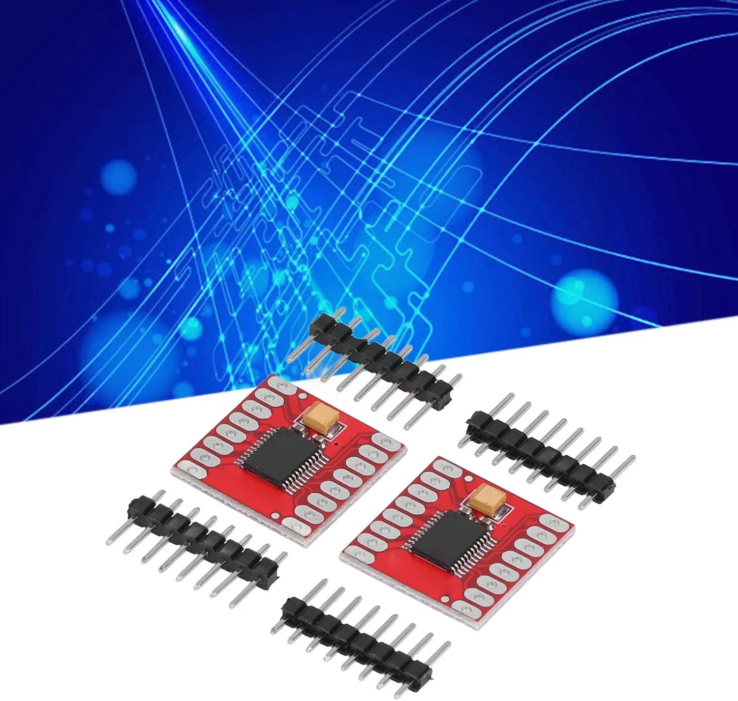 ماژول درایور موتور TB6612FNG | برد کنترلر موتور پله ای DC دوگانه پل H | محافظت در برابر جریان بیش از حد / اتصال کوتاه / دمای بیش از حد | خروجی 1.5 آمپر، فرکانس 100KHZ ماژول درایور موتور TB6612FNG | برد کنترلر موتور پله ای DC دوگانه پل H | محافظت در برابر جریان بیش از حد / اتصال کوتاه / دمای بیش از حد | خروجی 1.5 آمپر، فرکانس 100KHZ