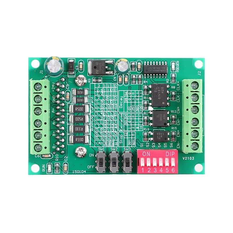 ماژول درایور موتور پله ای TB6560 با جریان 3 آمپر و 32 میکرواستپ برای موتورهای 42/57، برد بادوام