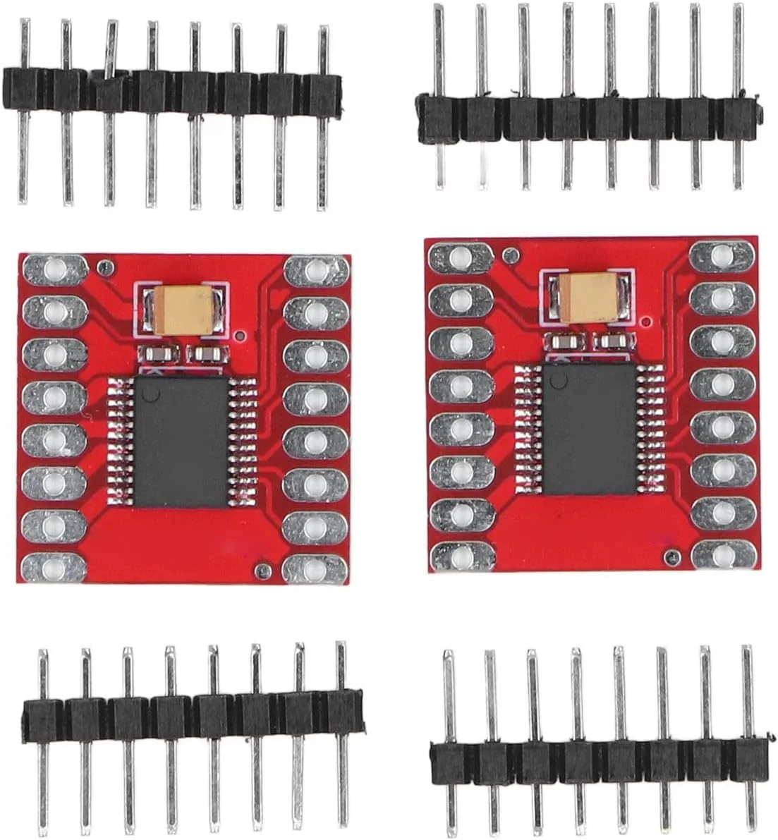 ماژول درایور موتور TB6612FNG | برد کنترلر موتور پله ای DC دوگانه پل H | محافظت در برابر جریان بیش از حد / اتصال کوتاه / دمای بیش از حد | خروجی 1.5 آمپر، فرکانس 100KHZ ماژول درایور موتور TB6612FNG | برد کنترلر موتور پله ای DC دوگانه پل H | محافظت در برابر جریان بیش از حد / اتصال کوتاه / دمای بیش از حد | خروجی 1.5 آمپر، فرکانس 100KHZ