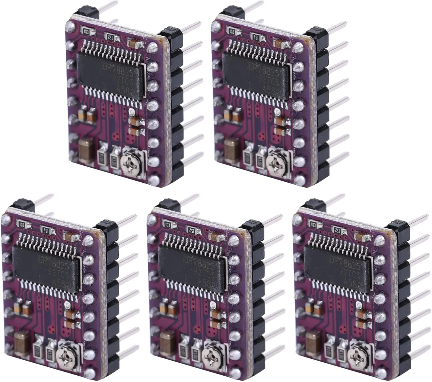ماژول درایور موتور پله ای 5 عددی، برد PCB 4 لایه، لوازم جانبی پرینتر سه بعدی DRV8825