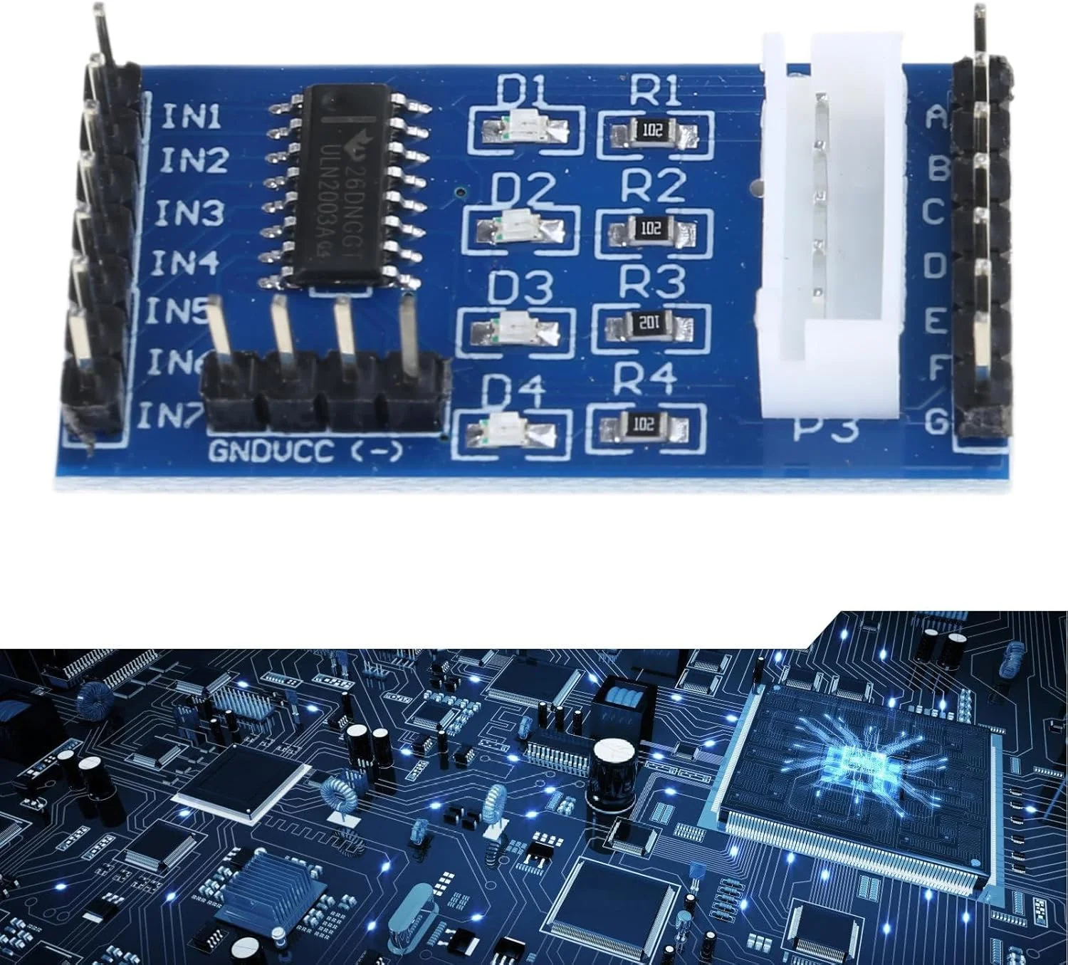 مجموعه 10 عددی ماژول درایور ULN2003 برد PCB درایور موتور پله ای برای لوازم جانبی برد درایور موتور پله ای 28BYJ-48