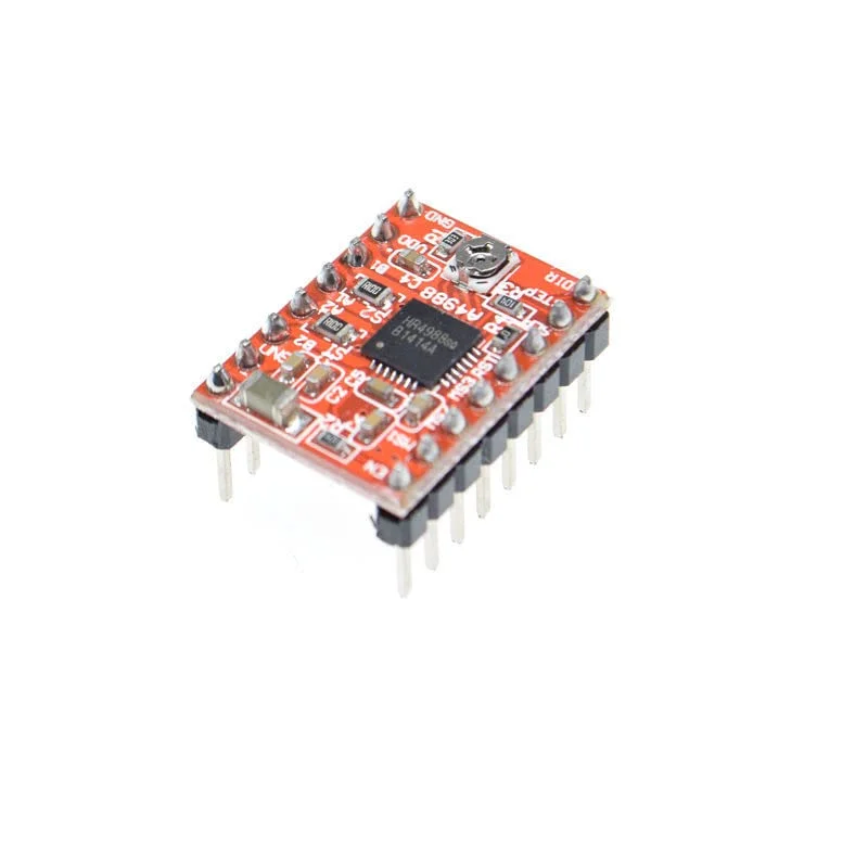 (2 عدد قرمز + 2 عدد سبز) ماژول درایور موتور پله ای A4988 StepStick برای ARDUINO REPRAP پرینتر سه بعدی برد سبز RAD