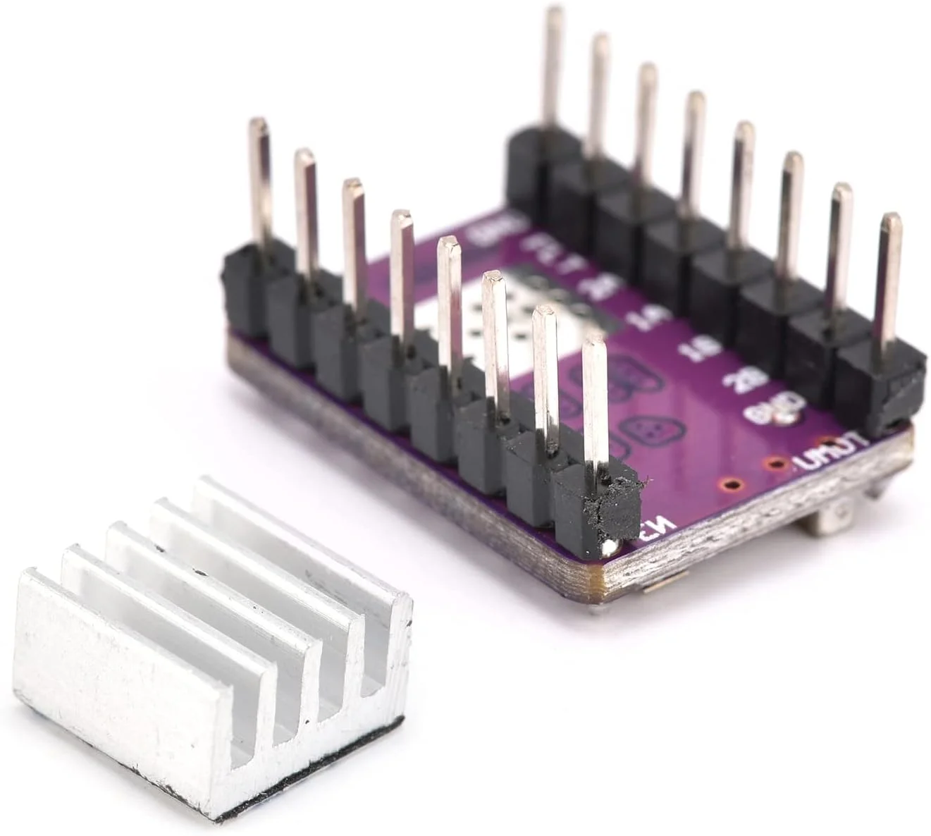 ماژول درایور موتور 01 02 015، درایور موتورهای پله ای با پتانسیومتر قابل تنظیم نصب SMT و هیت سینک برای چاپ