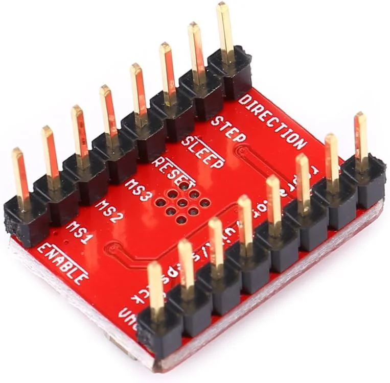 ماژول درایور موتور پله ای A4988، 5V-35V 2A برای پرینتر سه بعدی با کنترل برش