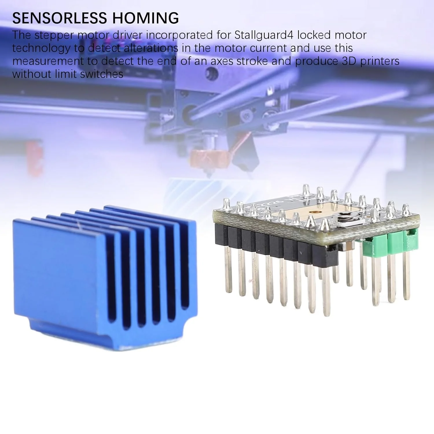 ماژول درایور موتور پله ای TMC2226 فوق العاده بی صدا، برد درایو کنترلر پرینتر سه بعدی، لوازم جانبی مادربرد