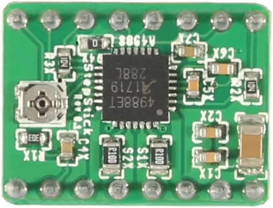 ماژول درایور موتور پله ای A4988 با هیت سینک برای قطعات پرینتر سه بعدی برای مادربرد BTT Octopus SKR 2