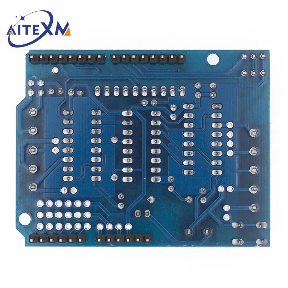 برد درایور موتور پله‌ای L293D جدید 2024، ماژول شیلد کنترل، برد توسعه درایو موتور 4 کانال R3 برای Mega2560