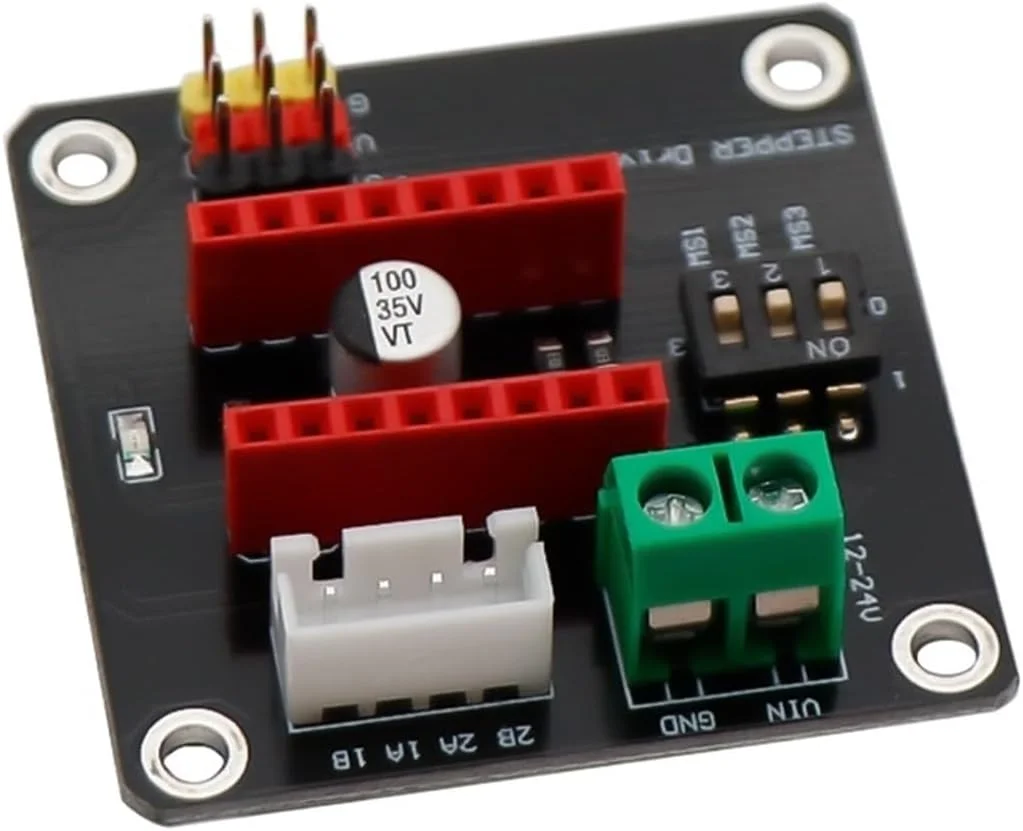 موتور پله ای 42 به همراه برد توسعه درایور موتور پله ای DRV8825 A4988، ماژول سپر کنترل پرینتر سه بعدی، کیت DIY (سایز : 1 عدد)