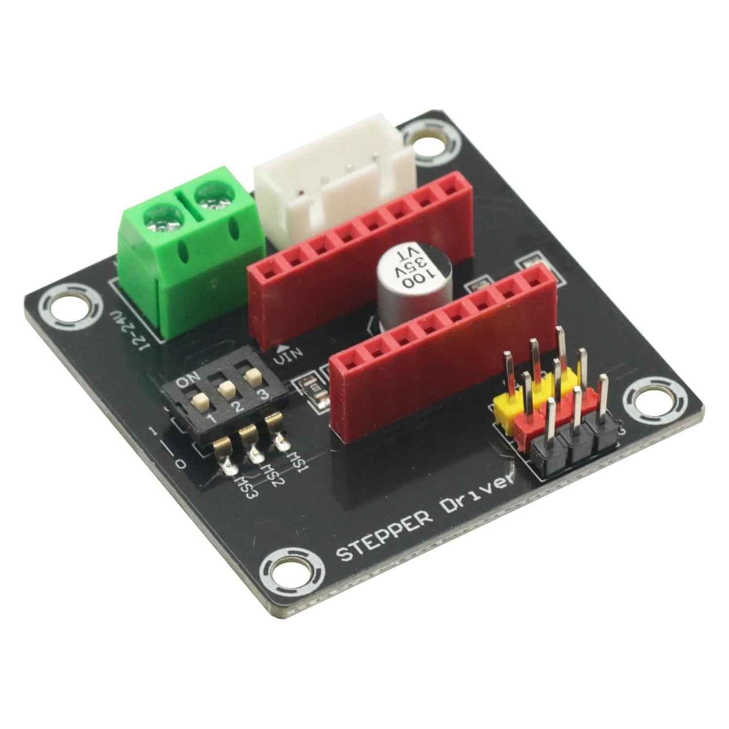 برد توسعه درایور موتور پله ای 42 کانال 42 مدل DRV8825/A4988 برای ماژول شیلد کنترل پرینتر سه بعدی، 2 عدد