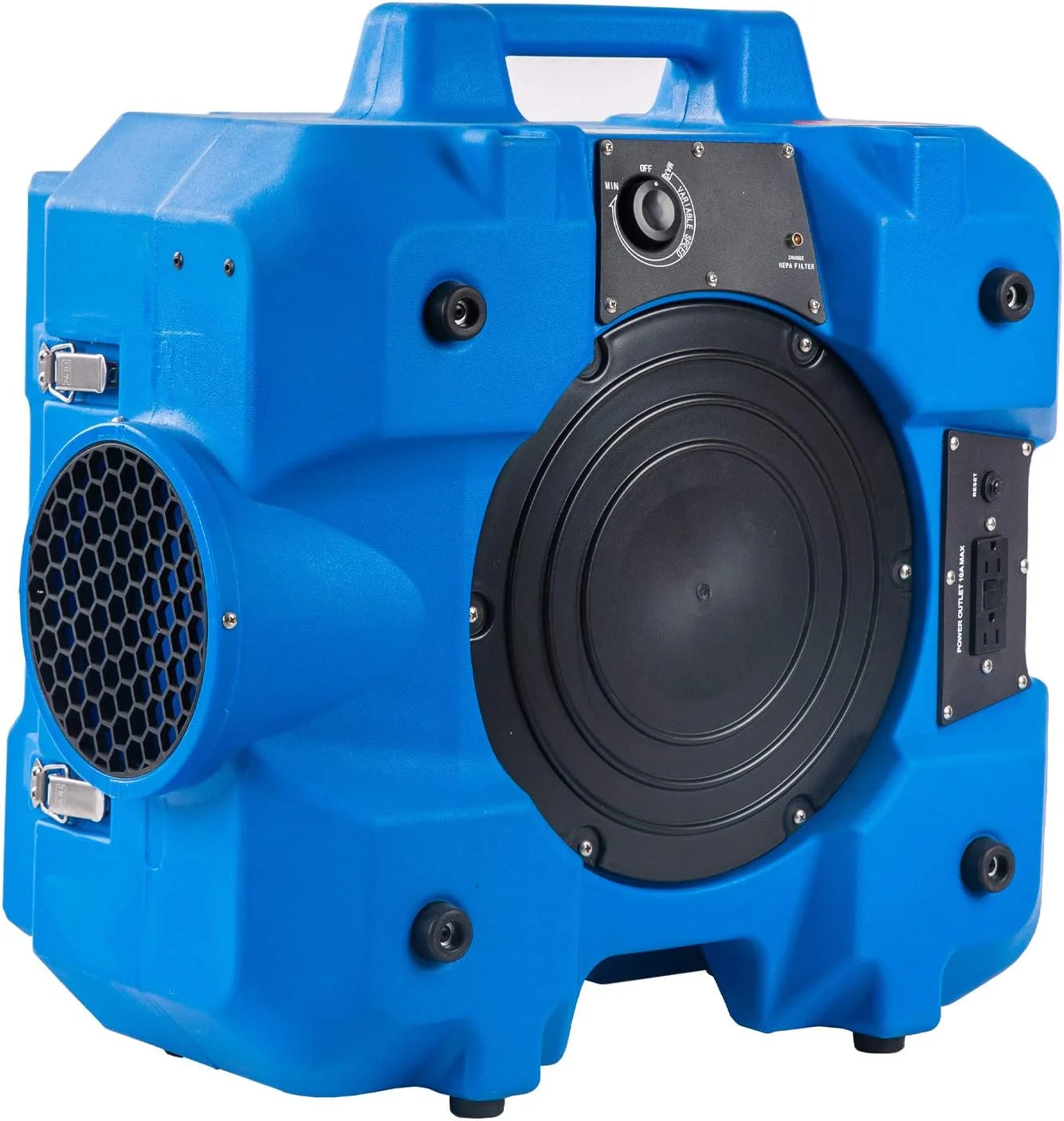 دستگاه تصفیه هوای تجاری MOUNTO HEPA500 با حجم هوای خروجی 500cfm و بدنه روتومولد (آبی)