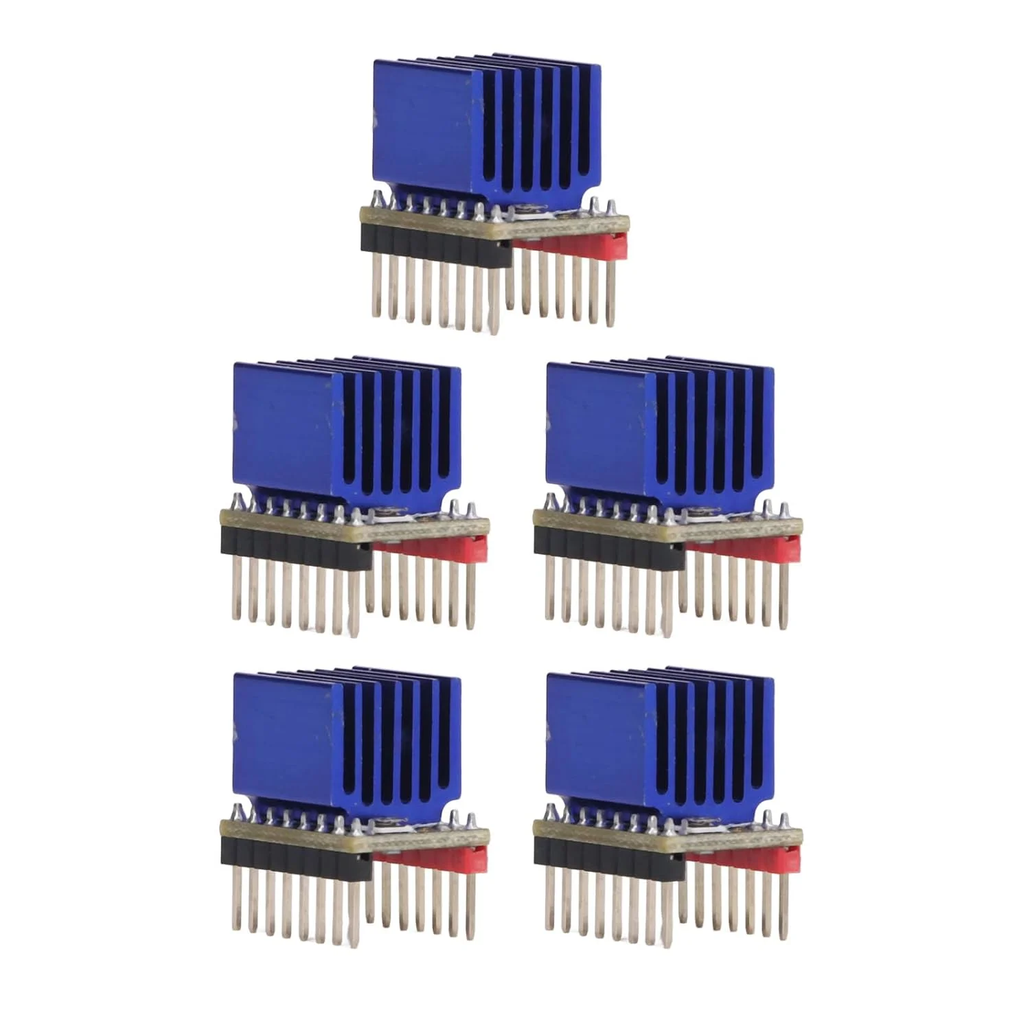 5 عدد درایور موتور پله ای فوق العاده بی صدا 2.5 آمپر Uart Nema17 ماژول درایور موتور پله ای برای TMC2208