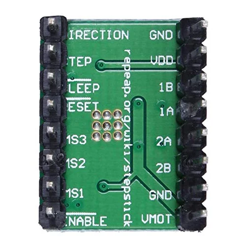 2 عدد ماژول درایور موتور پله ای A4988 سبز رنگ، مناسب پرینتر سه بعدی، به همراه 2 عدد رادیاتور 2 عدد ماژول درایور موتور پله ای A4988 سبز رنگ، مناسب پرینتر سه بعدی، به همراه 2 عدد رادیاتور