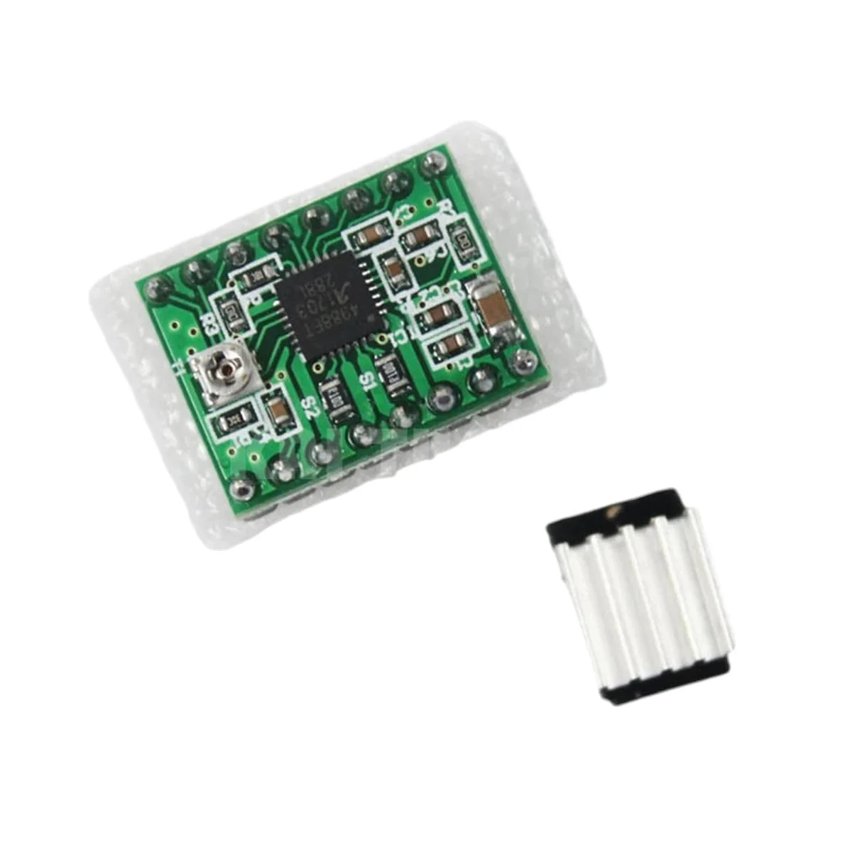 درایور موتور پله ای A4988 چاپ سه بعدی Reprap، هیت سینک، پین های لحیم شده، برد ماژول (H5B4)، محصول جدید با کیفیت بالا تا سال 2025 درایور موتور پله ای A4988 چاپ سه بعدی Reprap، هیت سینک، پین های لحیم شده، برد ماژول (H5B4)، محصول جدید با کیفیت بالا تا سال 2025