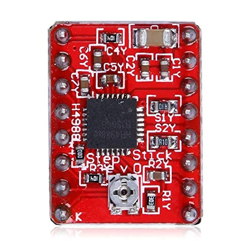 ماژول درایور موتور پله ای A4988 مناسب پرینتر سه بعدی Polulu StepStick RepRap به همراه 4 عدد رادیاتور - بسته 4 عددی