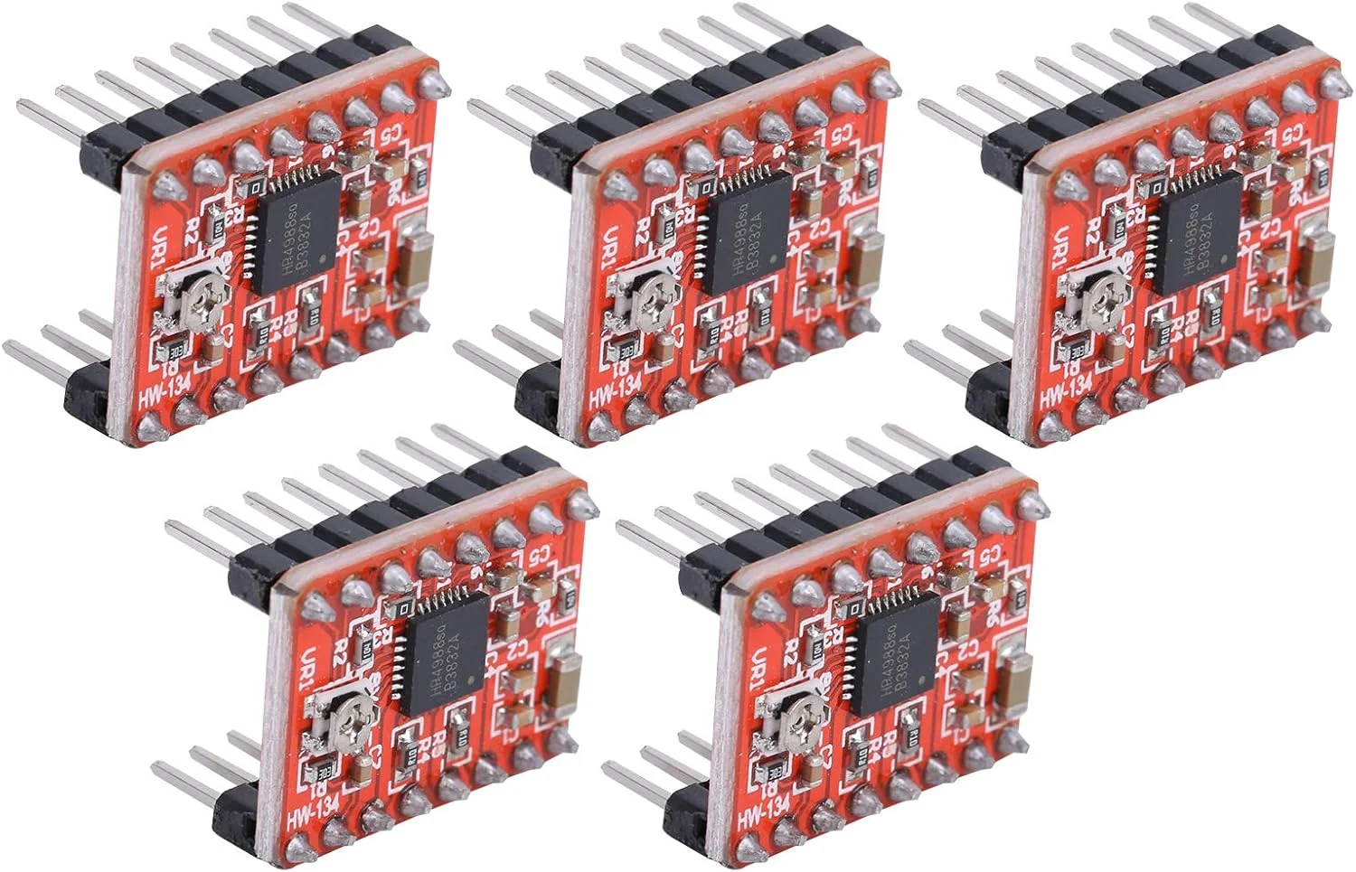 A4988، 5 عدد برد ماژول درایور موتور پله ای برای رمپ 1.4 لوازم جانبی پرینتر سه بعدی A4988 لوازم جانبی حرفه ای