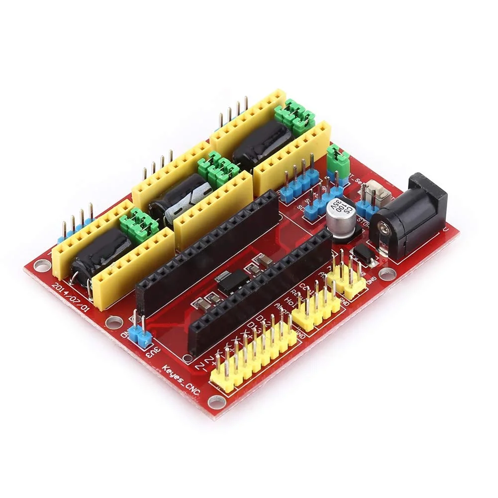 درایور موتور پله ای 3 محوره، با رابط ورودی/خروجی دیجیتال برای کیت پرینتر سه بعدی و دستگاه حکاکی، درایور A4988، سازگار با GRBL