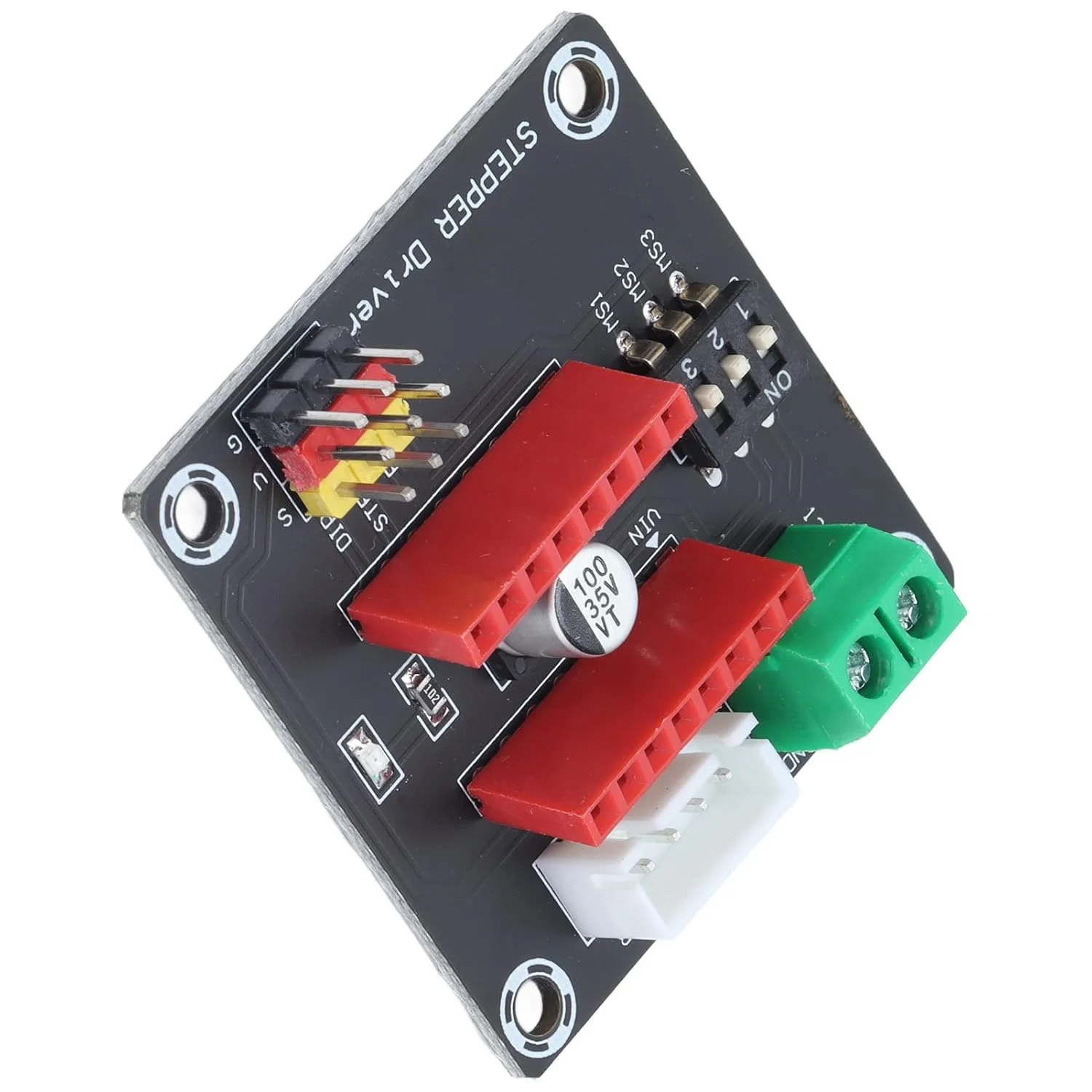 ماژول درایور موتور پله ای Nema 17 سازگار با 12V-30V A4988D RV8825، رابط شامل جهت، فعال سازی و سرعت